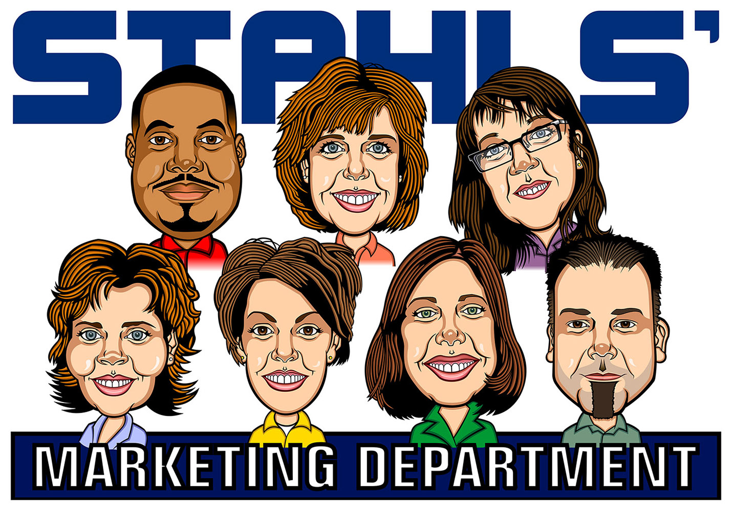 Stahls': Marketing Department Caricatures