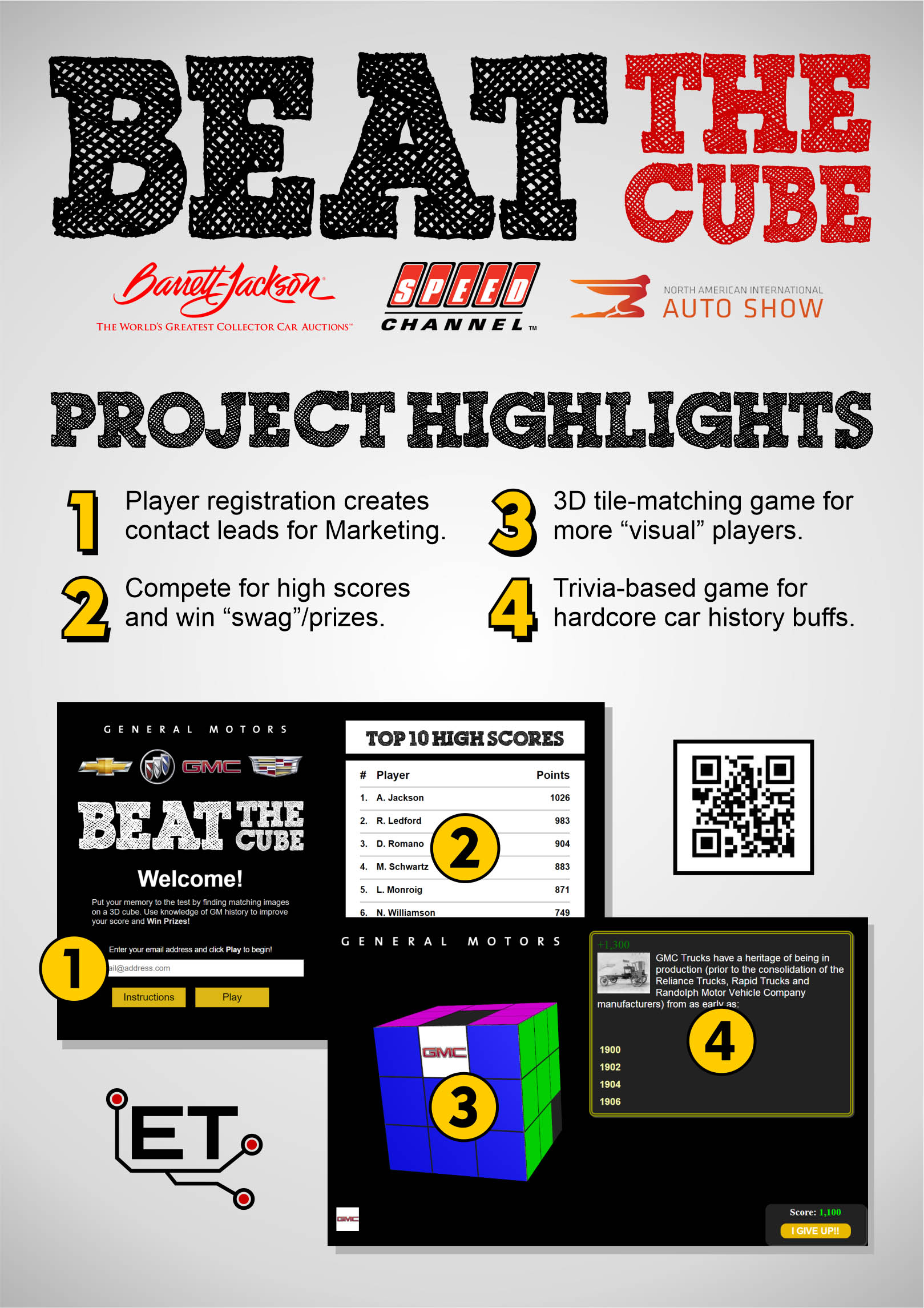 General Motors: "Beat The Cube" Poster