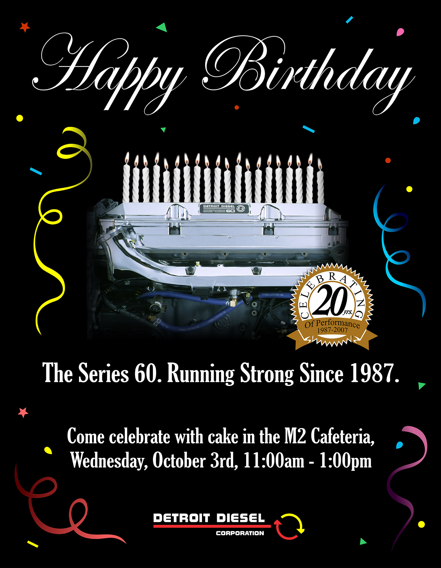 Detroit Diesel: Series 60 Birthday Poster