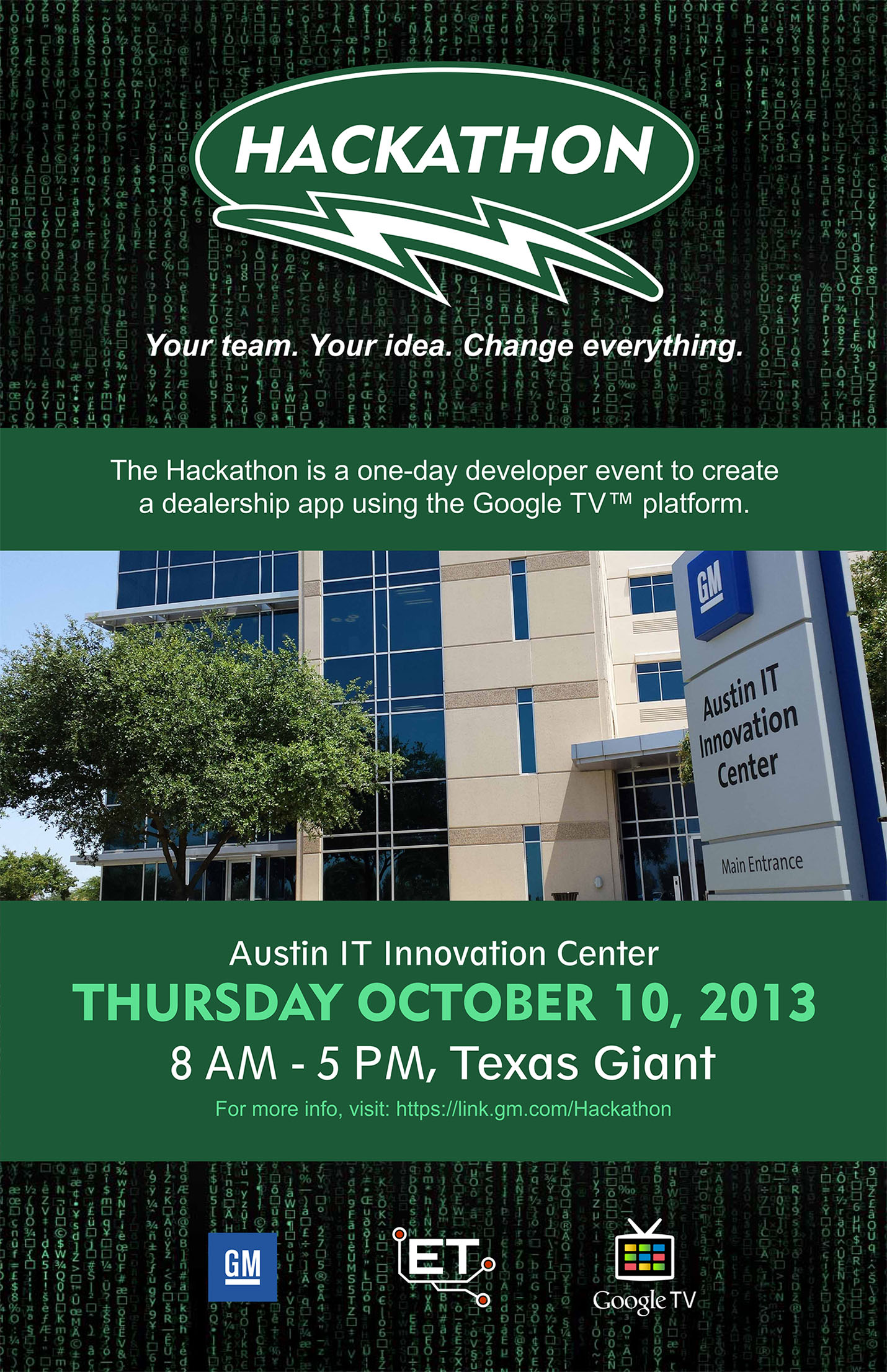 General Motors: Hackathon Poster