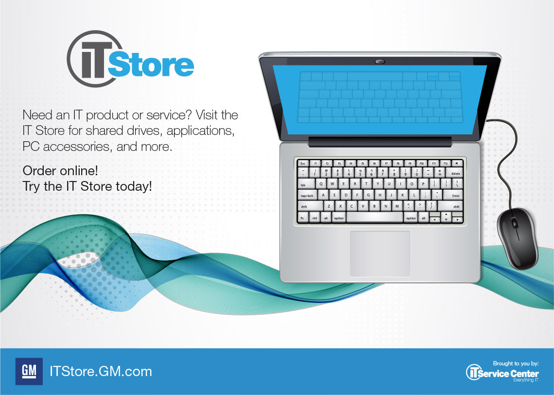 General Motors: IT Store Postcard Front