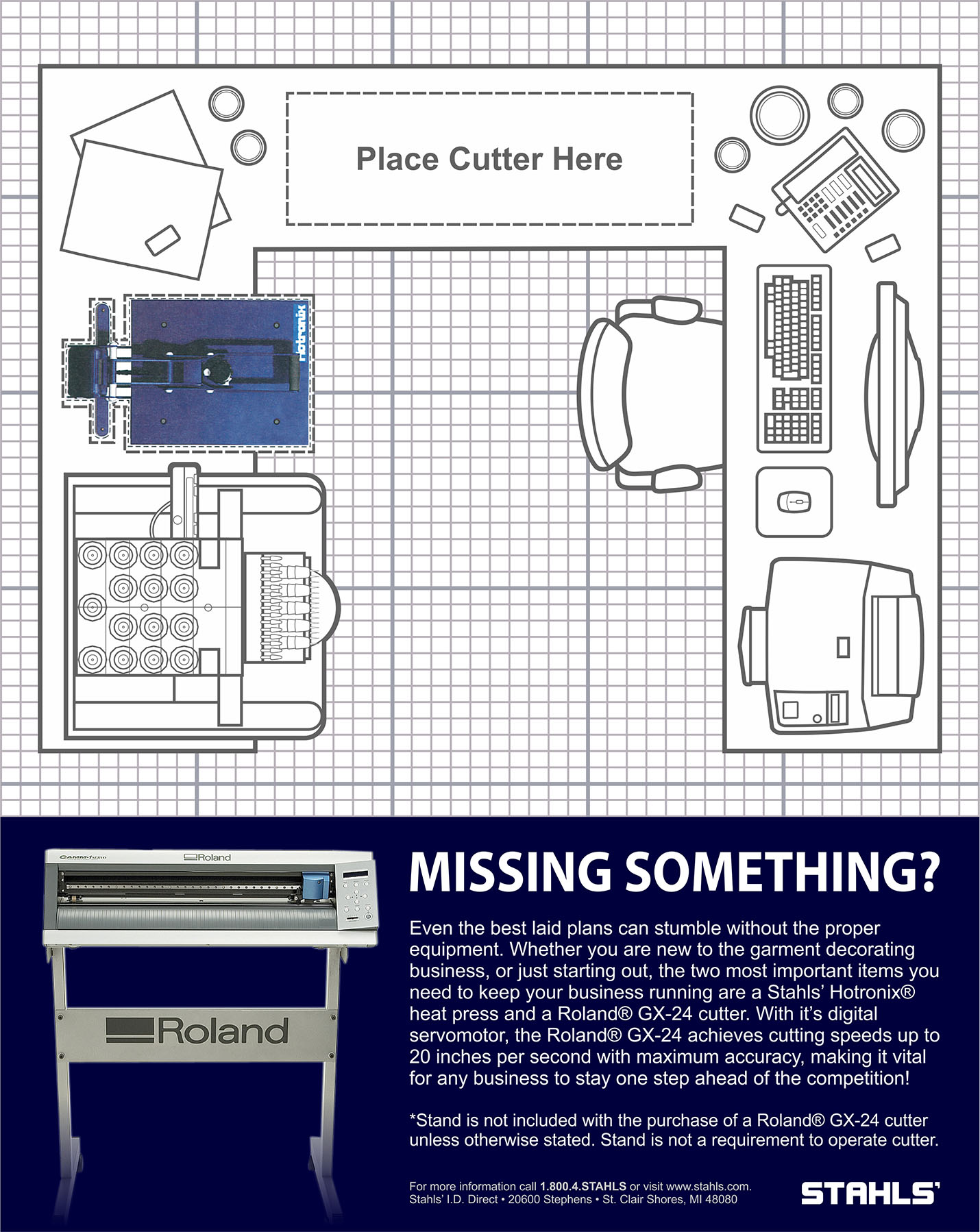 Stahls': Roland GX-24 Cutter Ad
