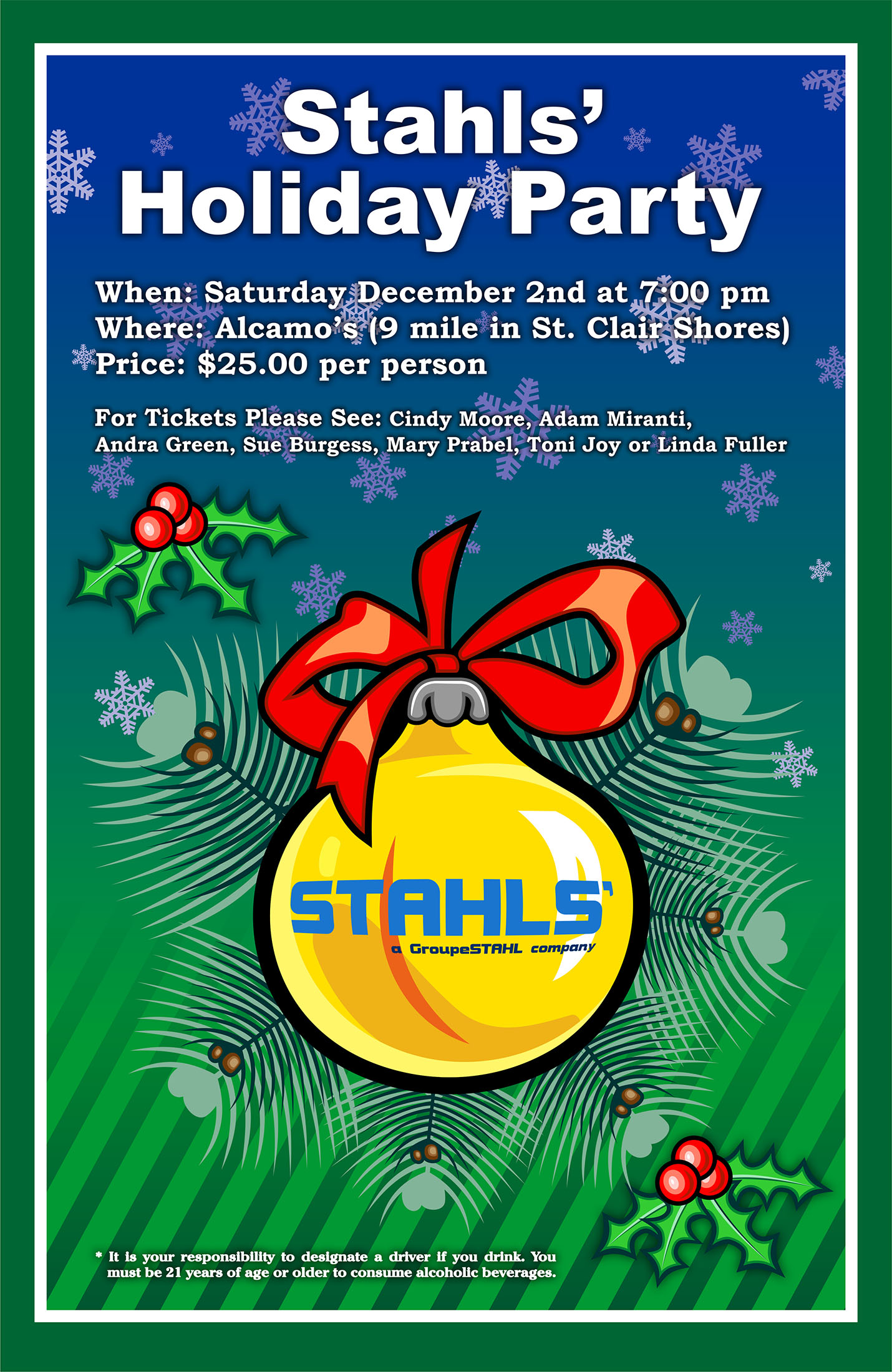 Stahls: Holiday Poster