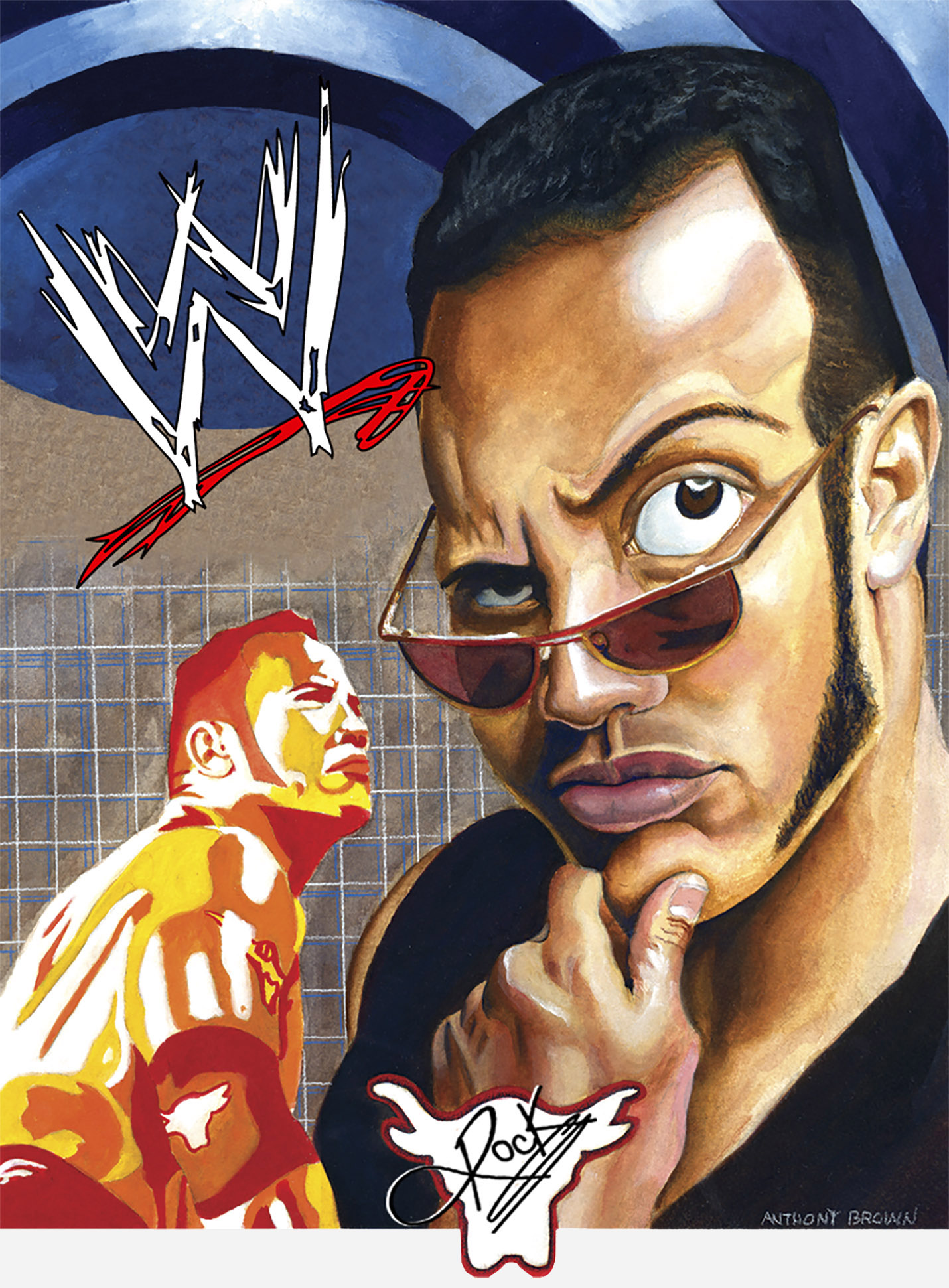 Dwayne "The Rock" Johnson Caricature