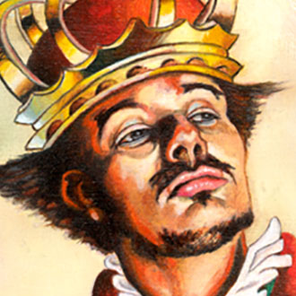 King Chess Piece Painting