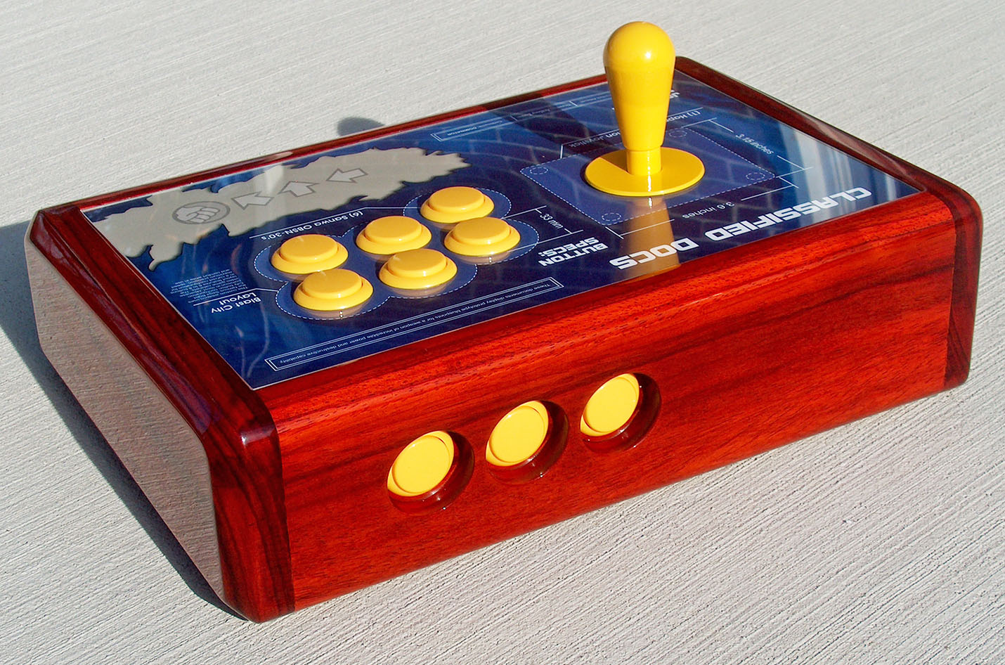 African Padauk "Classified Docs" Joystick Back