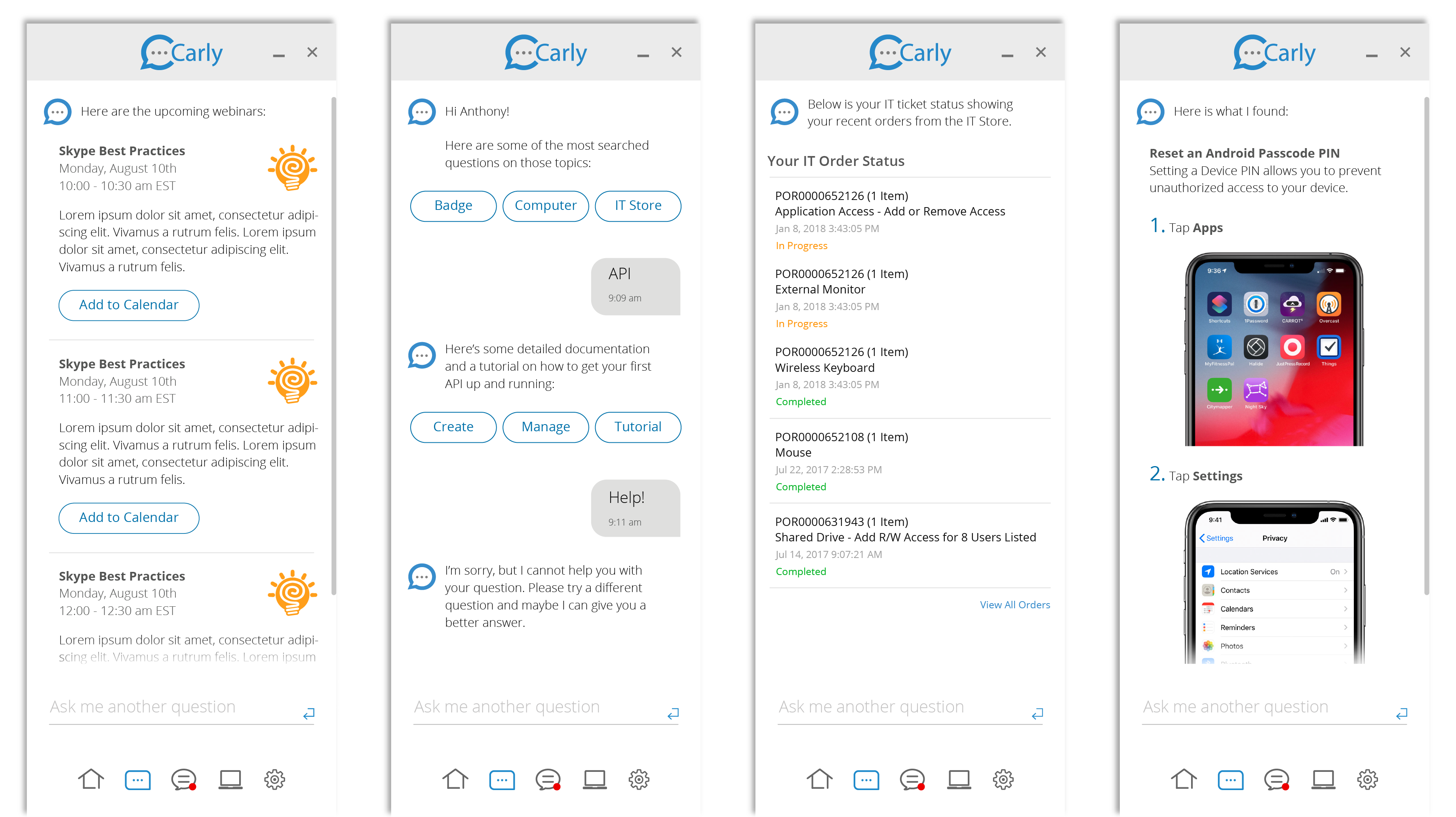 General Motors: "Carly" Chat Bot UI/UX 2