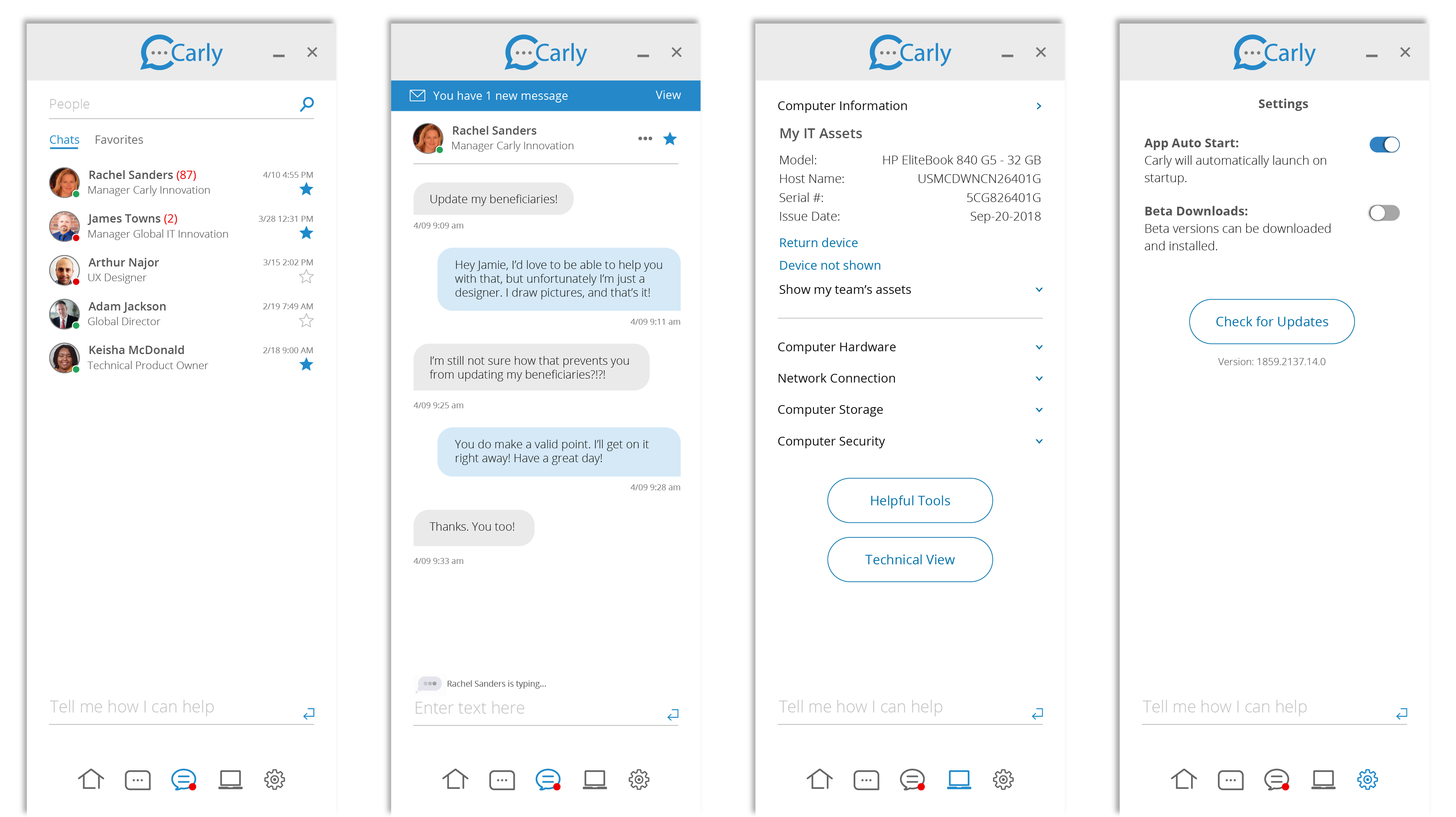 General Motors: "Carly" Chat Bot UI/UX 3
