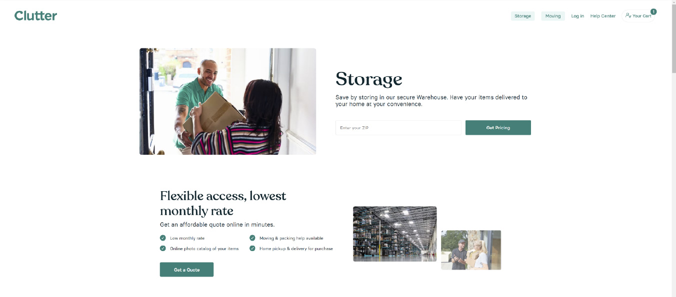 Clutter Website UX Deficiency 1
