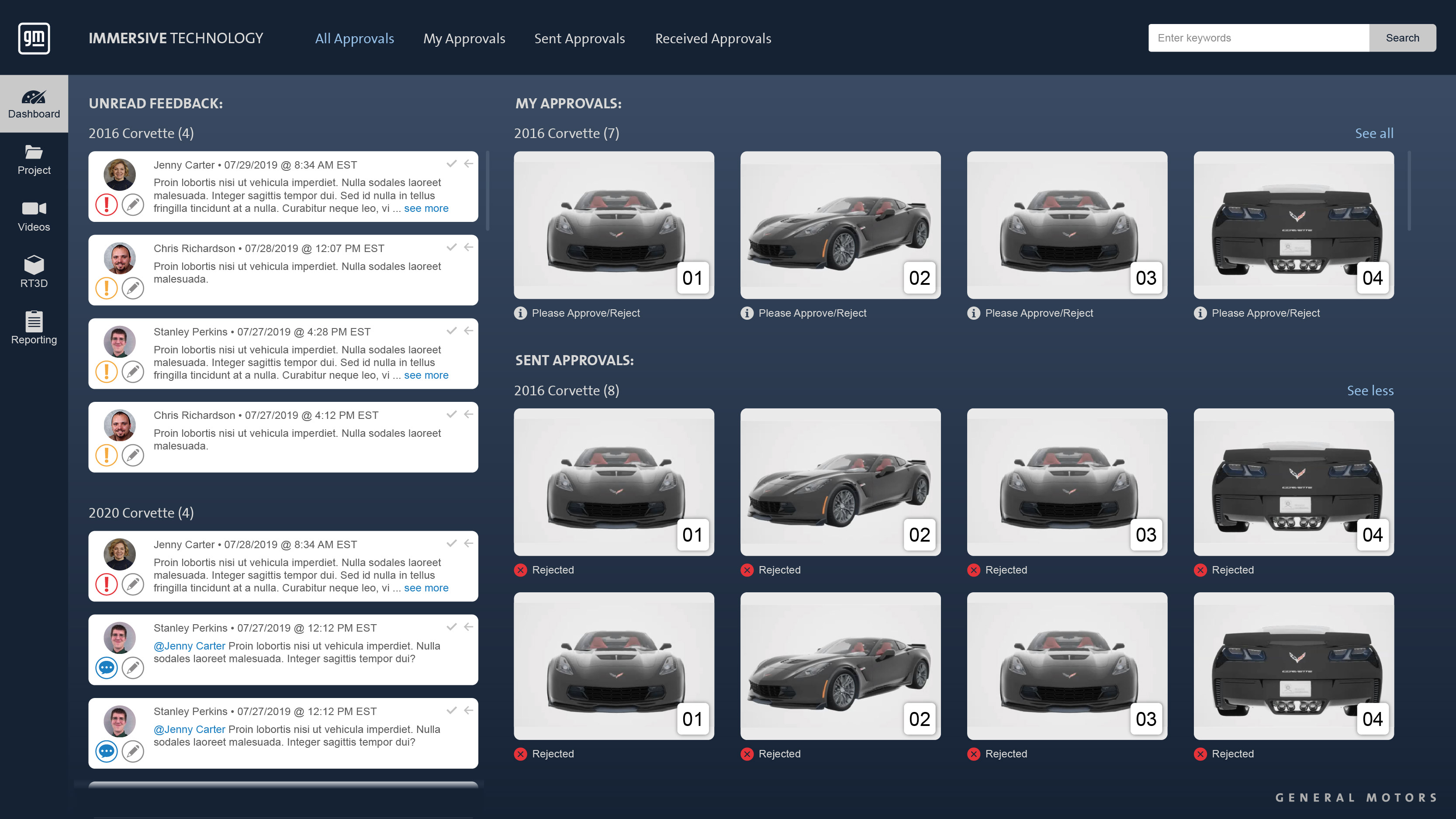 General Motors: Immersive Technology Design Tool UI/UX 1