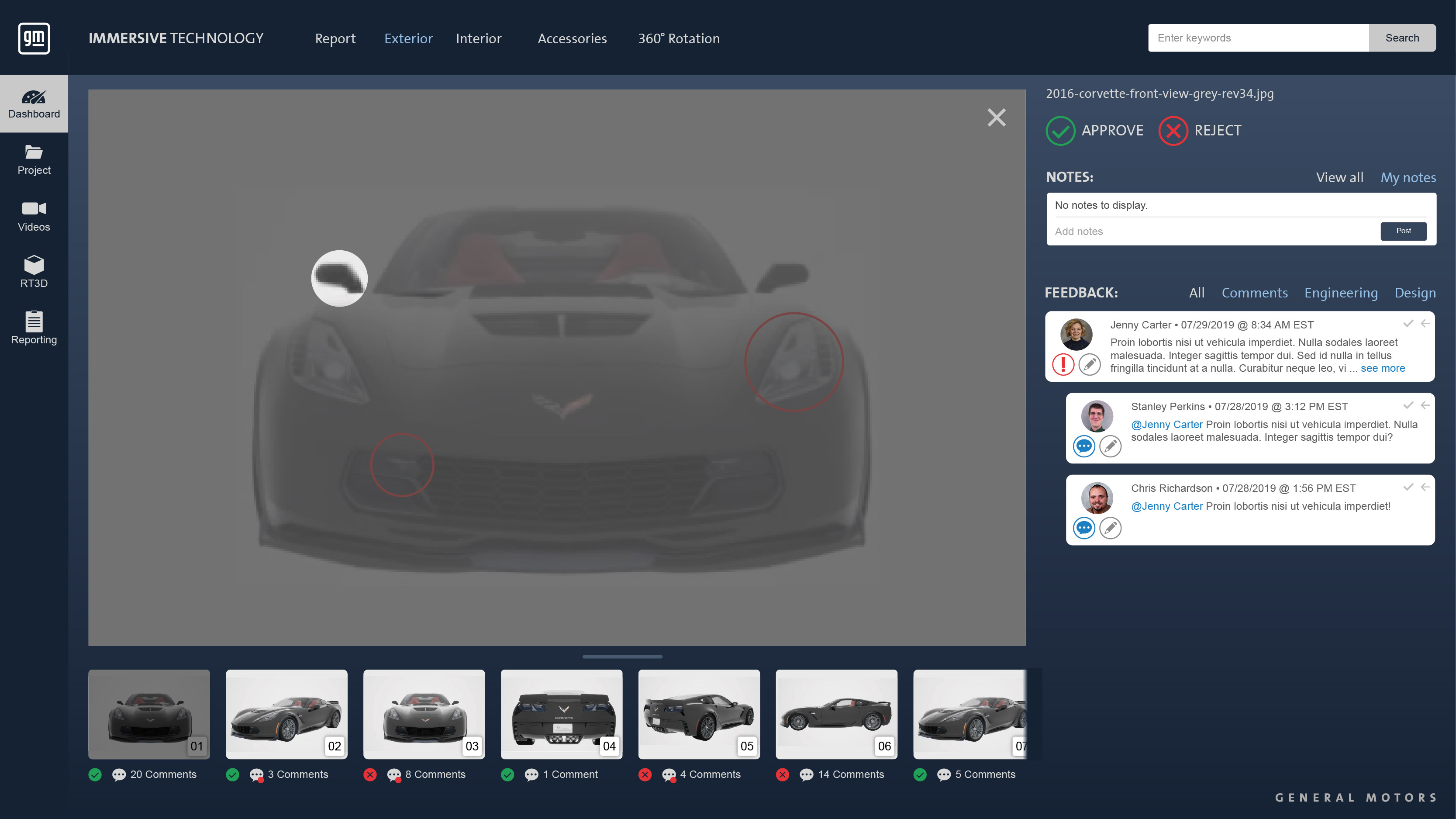 General Motors: Immersive Technology Design Tool UI/UX 5