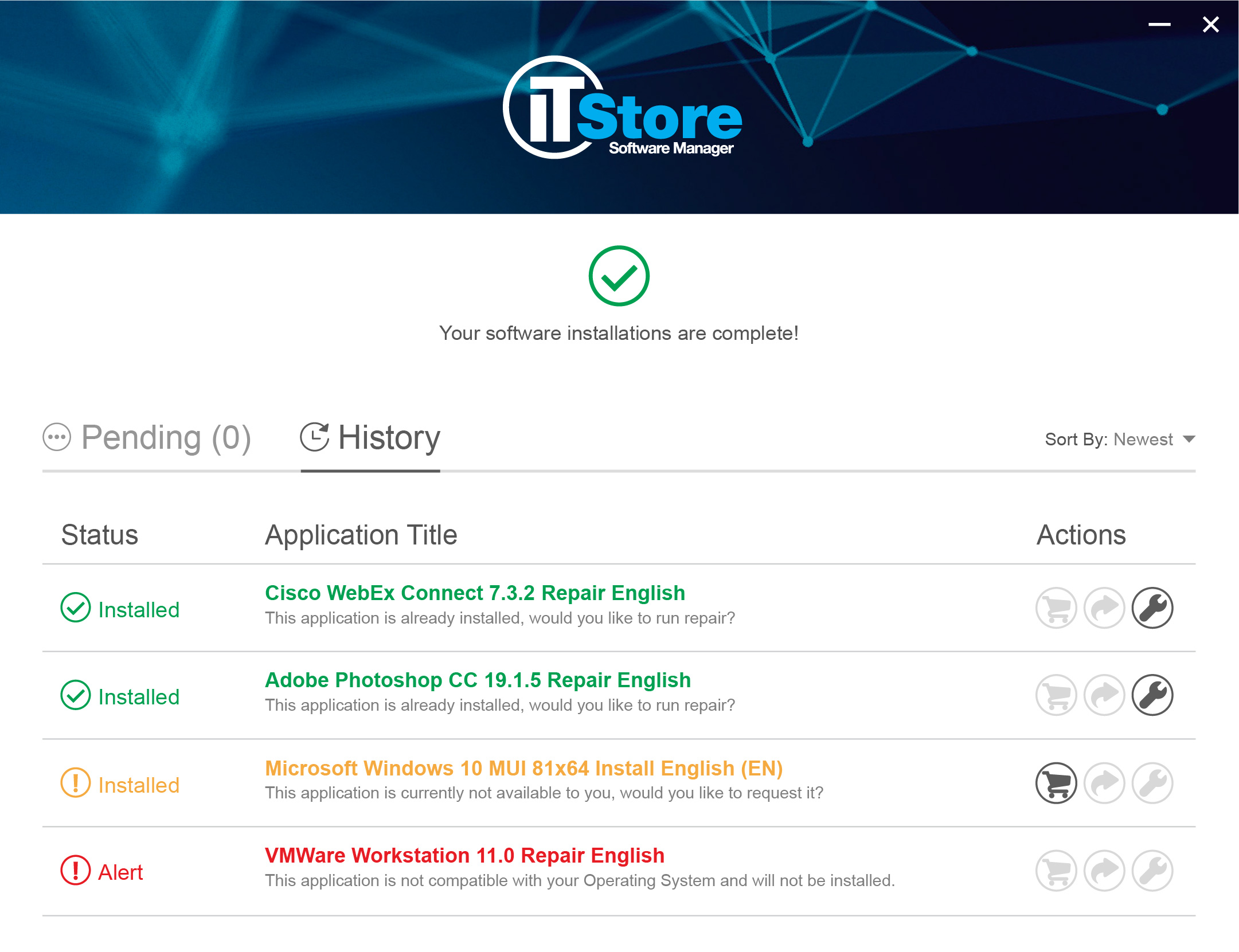 General Motors: IT Store Software Manager 4 UI/UX