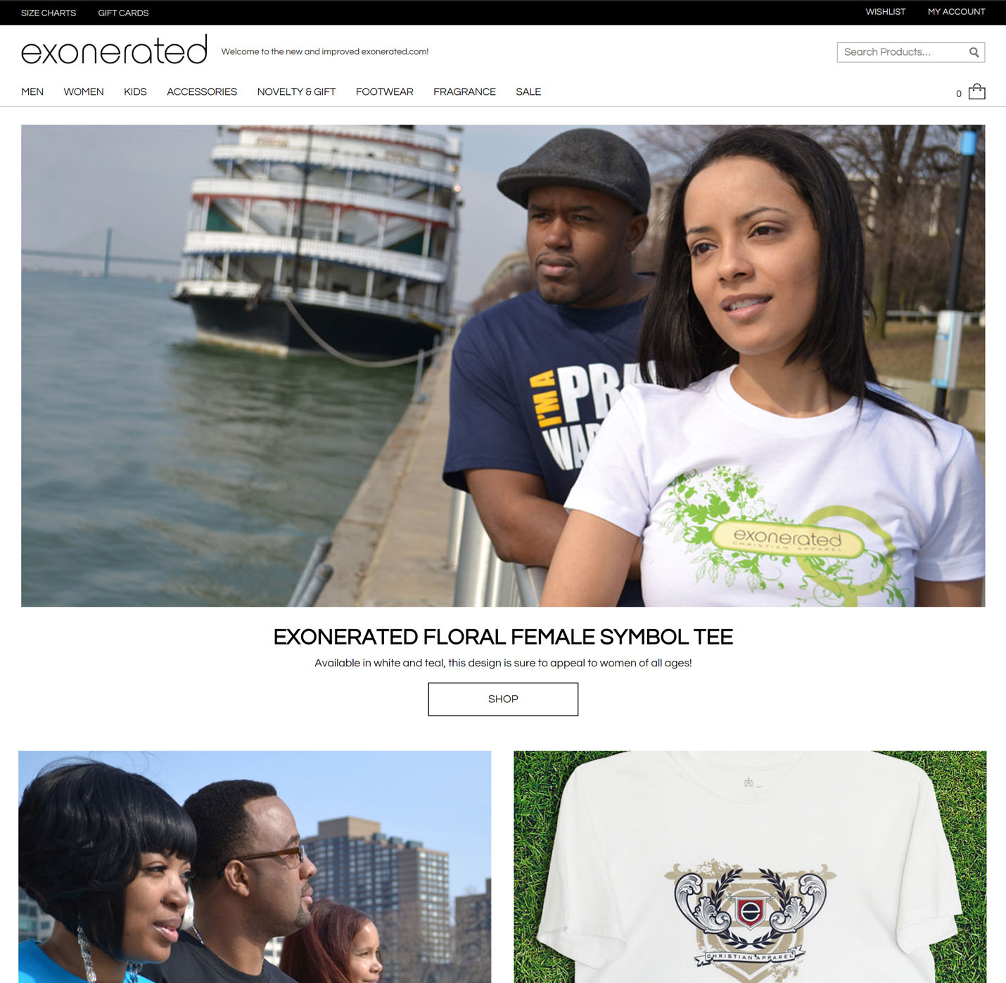 exonerated Website Home Page