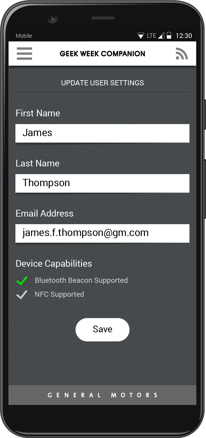 General Motors: "Geek Week" App Image 4