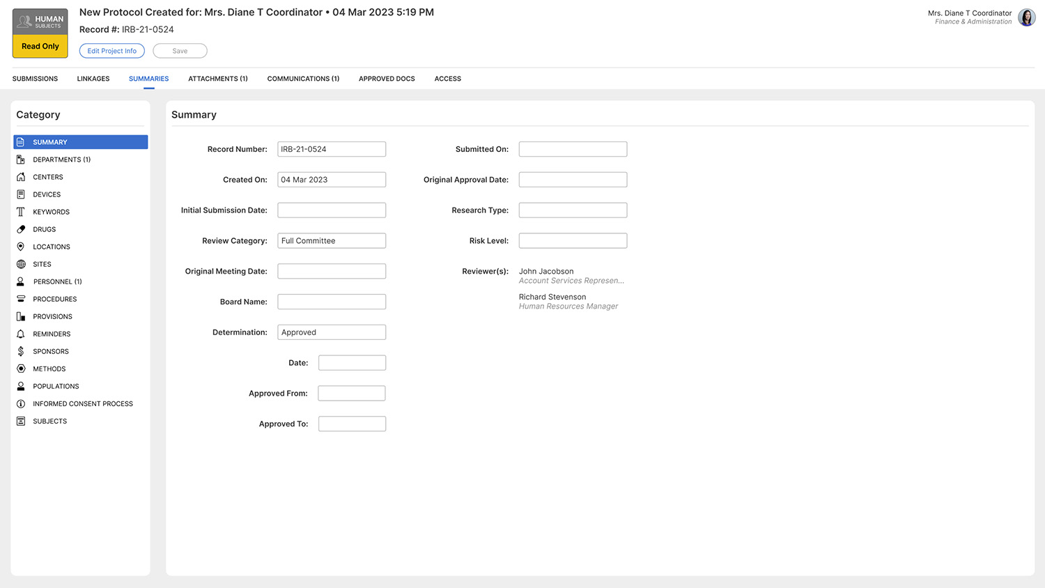 InfoEd Global: Medical App Protocal Screen UI/UX New