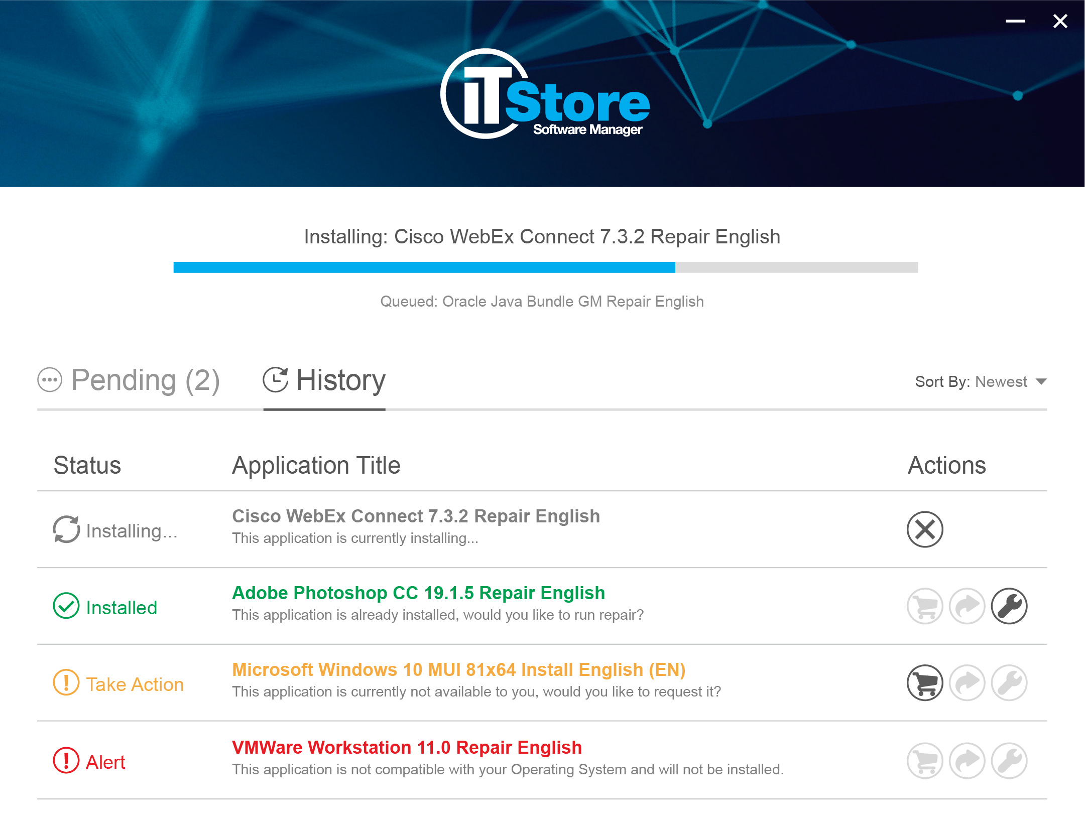 General Motors: IT Store Software Manager UI/UX
