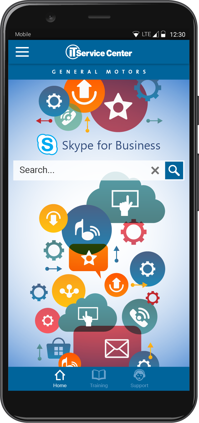 General Motors: IT Support Portals Search (Mobile) Image 1