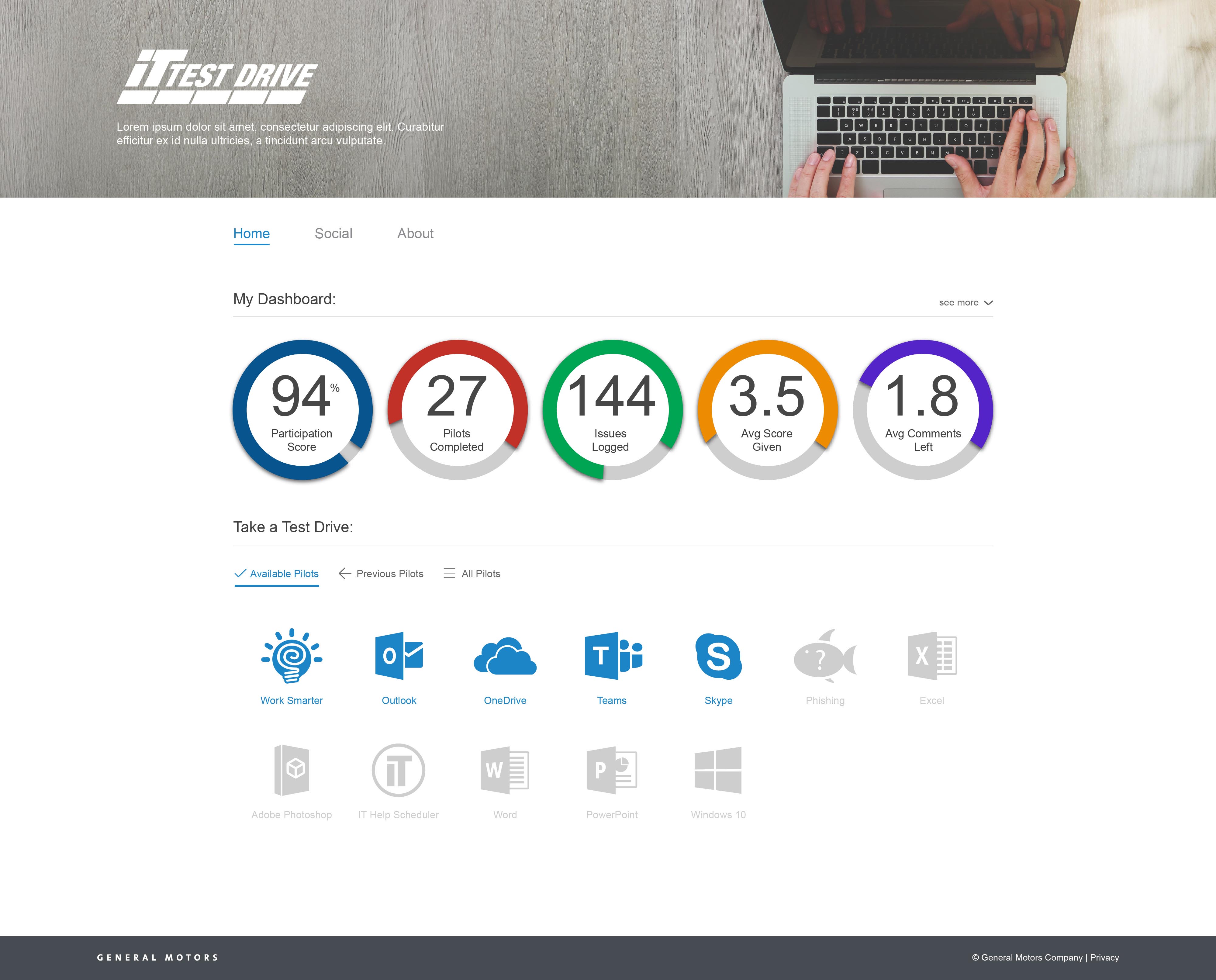 General Motors: IT Test Drive Website Image 1