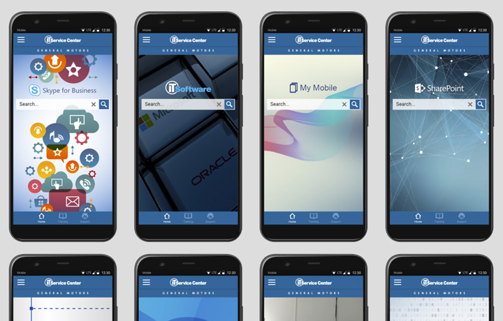 General Motors: IT Support Portals Search (Mobile)